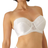 Carnival Full Coverage Lace Strapless Bra - White