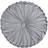 Lush Decor Round Pleated Complete Decoration Pillows Grey