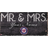 Fan Creations Washington Nationals Personalized Mr & Mrs Sign