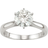 Charles & Colvard 6-Prong Solitaire Ring - White Gold/Diamond