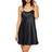 iCollection Satin Chemise - Black