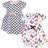 Touched By Nature Organic Cotton Dress 2-pack - Bright Butterflies (10161040)