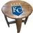 Imperial Kansas City Royals Oak Barrel Table