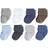 Luvable Friends Basic Socks 8-Pack - Charcoal/Blue (10728098)