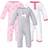 Hudson Baby Coveralls 3-pack -Pink Unicorn (10158400)