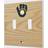 Strategic Printing Milwaukee Brewers Baseball Bat Design Double Toggle Light Switch Plates