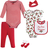 Hudson Baby Cotton Layette 6-Piece Set - Holly (11155569)