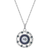 Simran Los Angeles Rams Circle Pendant Necklace - Silver/Multicolour