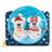 Loungefly Disney Snowman Mickey Minnie Mouse Snow Globe Zip Around Wallet - Blue