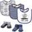 Hudson Cotton Bib & Sock Set Vintage Cars