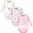 Little Treasures Cotton Bodysuits 3-pack - Floral Baby Bear (10177663)