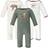 Hudson Baby Cotton Coveralls 3-pack - Forest Fox
