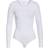 Yummie Long Sleeve Shaping Thong Bodysuit - White