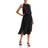 Ramy Brook Audrey Sleeveless Halter Drop Waist Midi Dress - Black