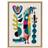 Kate & Laurel Sylvie Mid Century Crocodile by Rachel Lee Framed Art 45.7x61cm