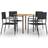 vidaXL 3072489 Patio Dining Set, 1 Table incl. 4 Chairs