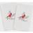 Linum Home Textiles Christmas Cardinal Guest Towel White (40.64x76.2cm)