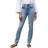 Lafayette 148 New York Denim Reeve Straight Jeans - Stonewash Blue