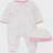 Little Me Teddy Footed One-Piece & Hat - Pink