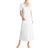 Hanro Moments Short Sleeve Long Gown - White