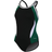 Dolfin Reliance Colorblock DBX Back One Piece Swimsuit - Black/Green