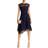 Eliza J Asymmetric Lace Dress - Navy