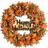 Nearly Natural 30 Halloween Burlap Ribbon Wreath