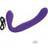 CalExotics Rechargeable Silicone Love Rider Strapless Strap-on Purple