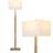 Brightech Stella Brass/White Floor Lamp 152.4cm