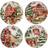 Certified International Homestead Christmas Dessert Plate 22.86cm 4pcs