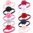 Hudson Baby Flower Headband 10-pack - Satin Pink/Black ( 10158541)