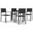 vidaXL 3099276 Patio Dining Set, 1 Table incl. 4 Chairs