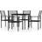 vidaXL 3099204 Patio Dining Set, 1 Table incl. 4 Chairs