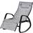 OutSunny Patio Adjust Lounge Chair w/ Footrest- Grey