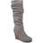 Journee Collection Haze Wide Calf - Grey