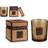BigBuy Home Duftlys Bahiana Vanilje Gul (8 x 9 x 8 cm)
