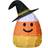 National Tree Company 35" Pre-Lit Candy Corn Witch Black