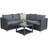 Venture Design Vamos Loungeset, 1 Bord inkl. 5 Soffor