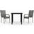 vidaXL 3099377 Matgrupp, 1 Bord inkl. 2 Stolar