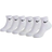 NIKE Kid's Basic Ankle Sock 6-pack - White