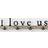 I Love Us Wall Decor 71.1x12.7cm