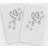 Linum Home Textiles Christmas Dove 2-pack Guest Towel White (76.2x40.64cm)