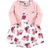 Hudson Floral Dress and Cardigan 2-Piece Set - Burgundy