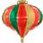 PartyDeco Folieballon Juledråbe