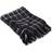 Design Imports Checked Blankets Black (152.4x127cm)