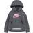 NIKE Little Kid's Sportswear Club Fleece Pullover Hoodie - Carbon Heather