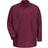 Red Kap Industrial Long Sleeve Work Shirt - Burgundy