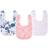 Aden + Anais Essentials Cotton Muslin Snap Bib Flowers Bloom 3-pack