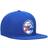 Mitchell & Ness Philadelphia 76ers Team Ground Snapback Hat Men - Royal