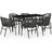 vidaXL 3099242 Matgrupp, 1 Bord inkl. 6 Stolar